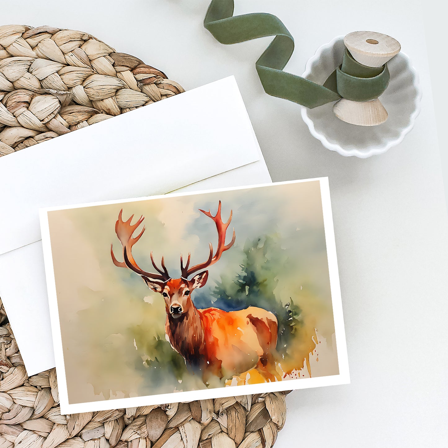 Deer Stag Greeting Cards Pack of 8