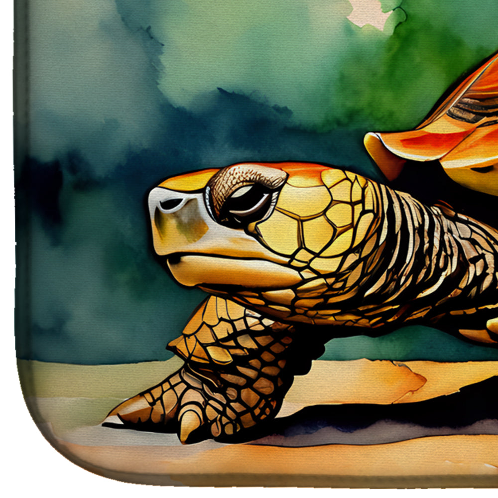 Turtles Tortoises Dish Drying Mat
