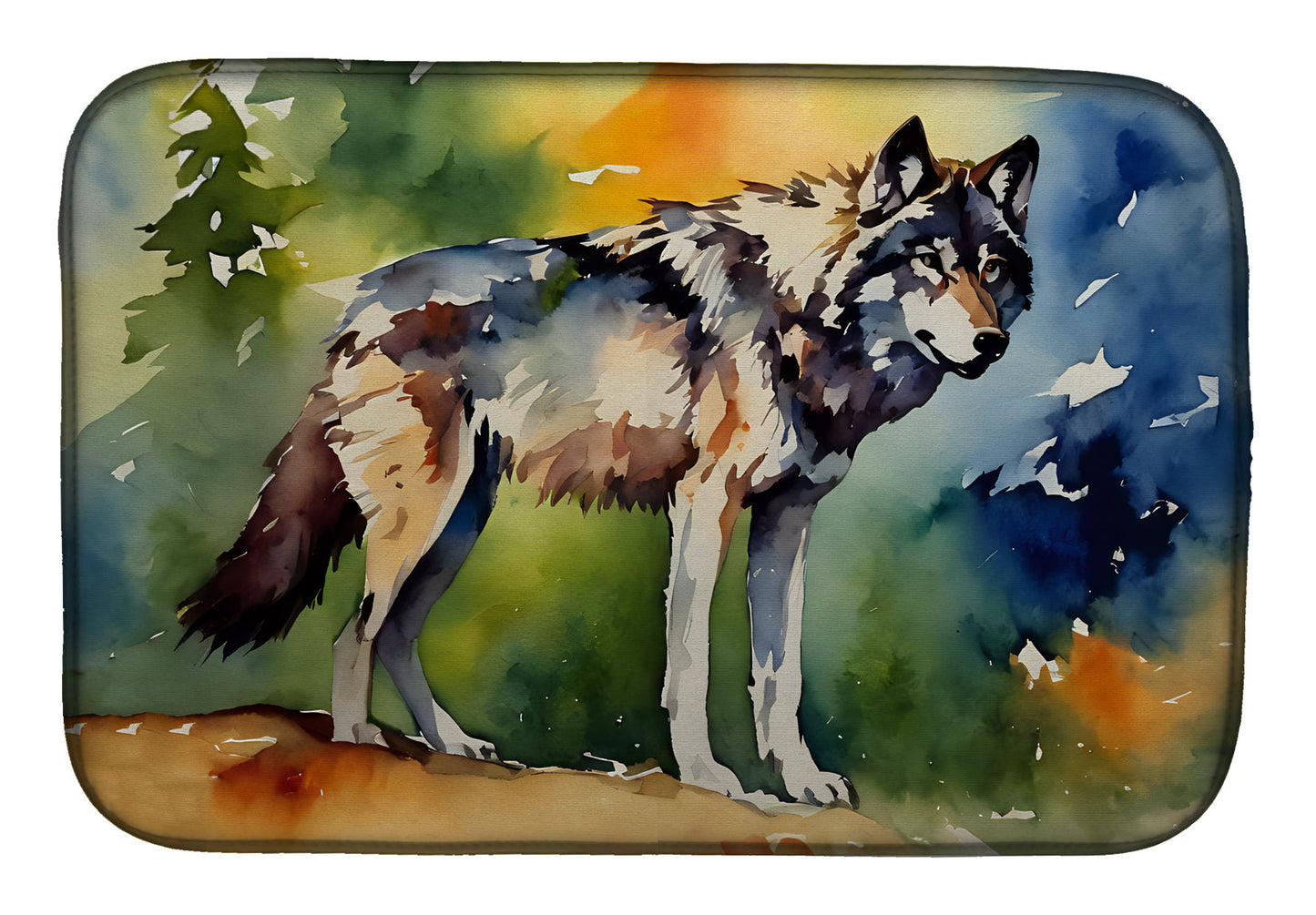 Buy this Wolves Wolf  Dish Drying Mat