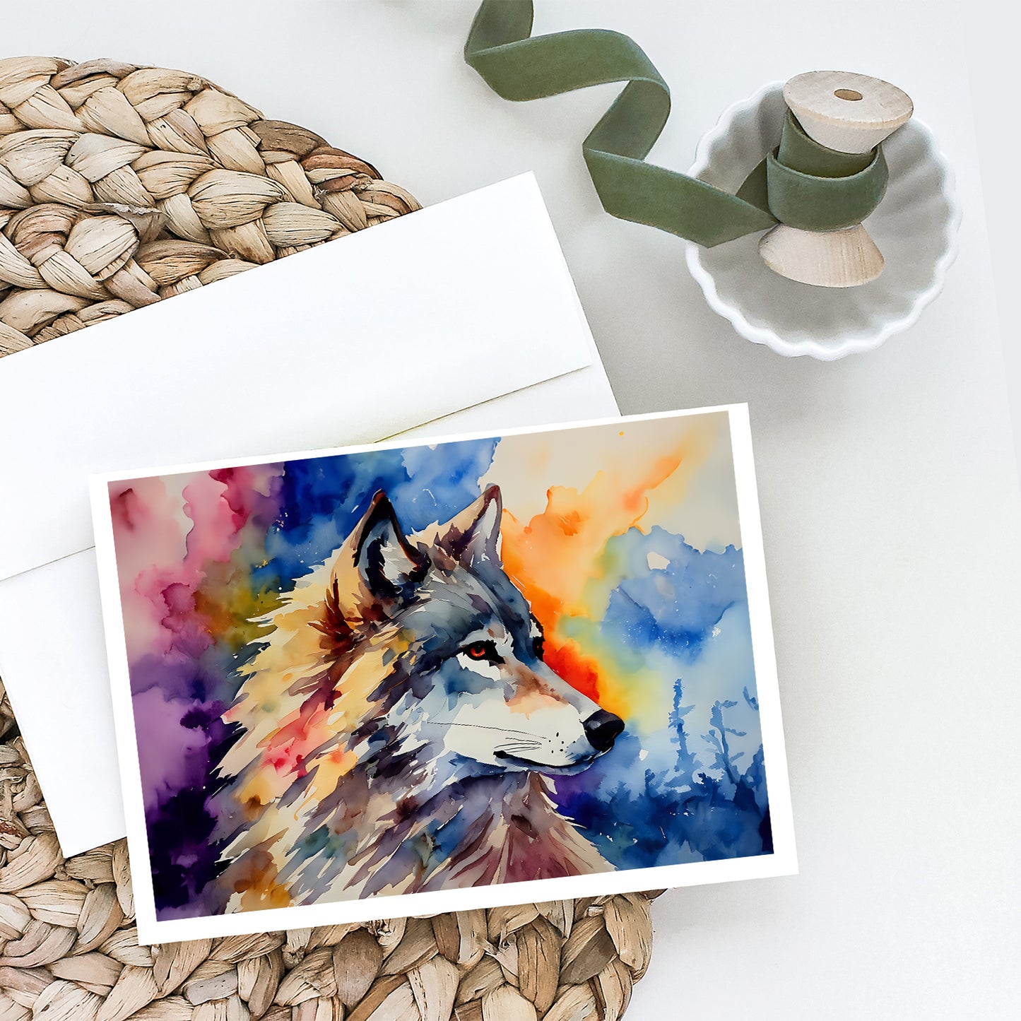 Wolves Wolf  Greeting Cards Pack of 8