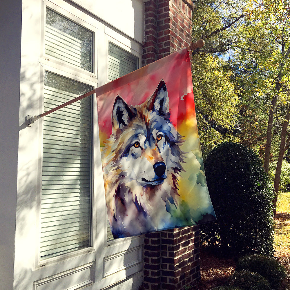 Wolves Wolf  House Flag