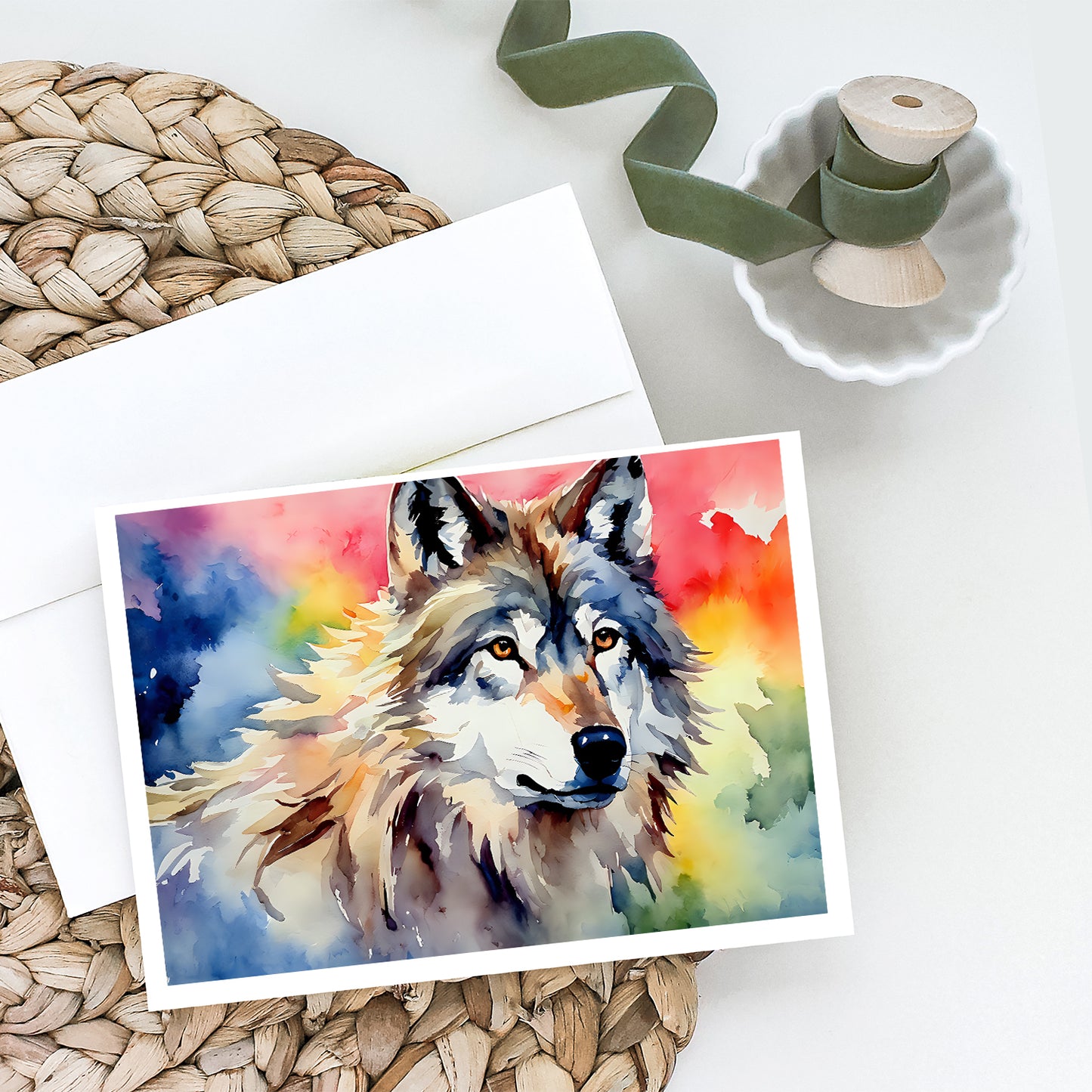 Wolves Wolf  Greeting Cards Pack of 8