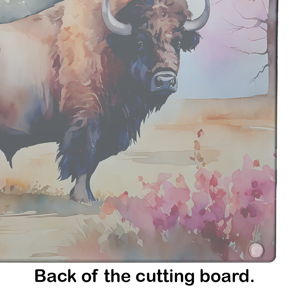 Wood Bison Glass Cutting Board