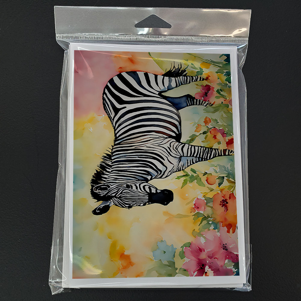 Zebra Greeting Cards Pack of 8