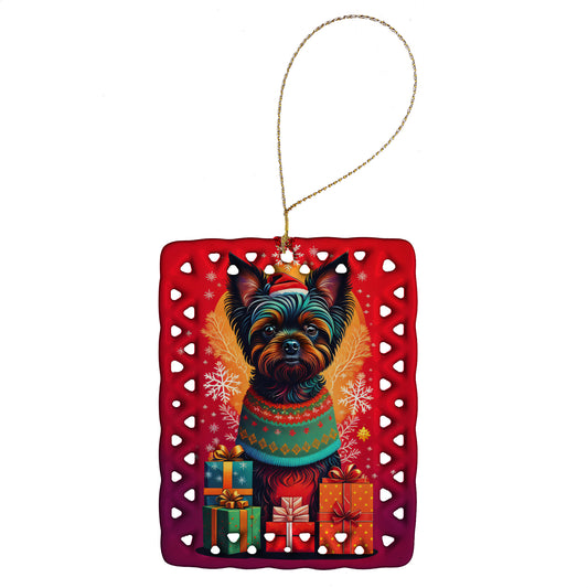 Buy this Affenpinscher Holiday Christmas Porcelain Ornament