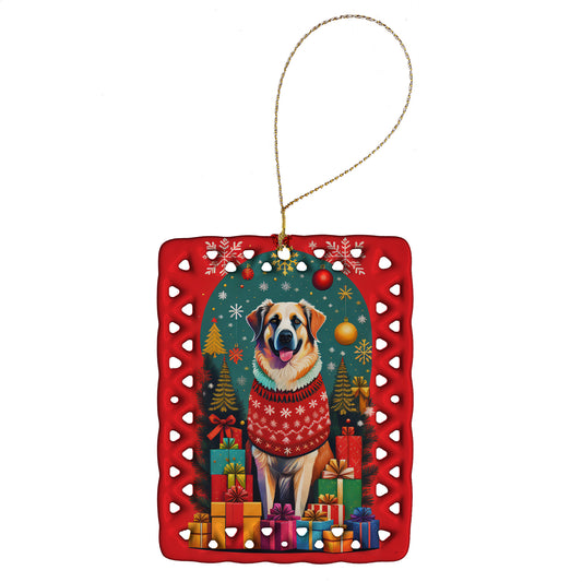 Buy this Anatolian Shepherd Dog Holiday Christmas Porcelain Ornament