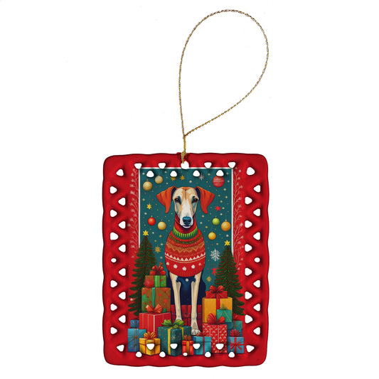 Buy this Azawakh Hound Holiday Christmas Porcelain Ornament