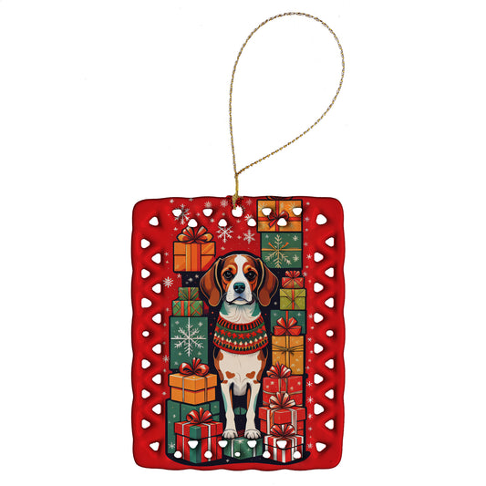 Buy this Beagle Holiday Christmas Porcelain Ornament