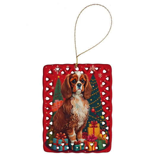 Buy this Cavalier Spaniel Holiday Christmas Porcelain Ornament