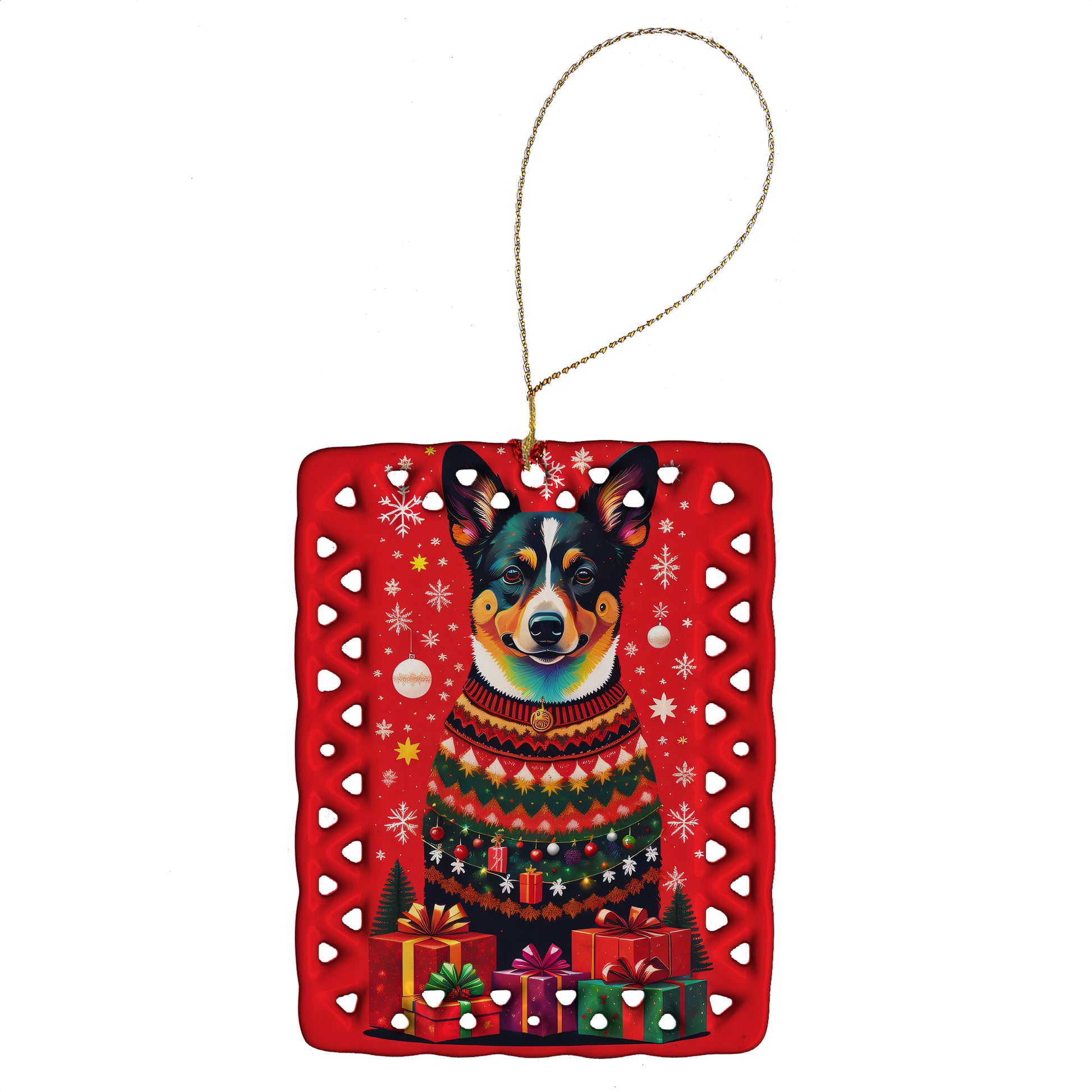 Buy this Lancashire Heeler Holiday Christmas Porcelain Ornament