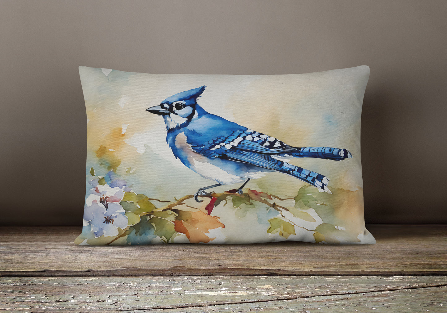 Blue Jay Throw Pillow