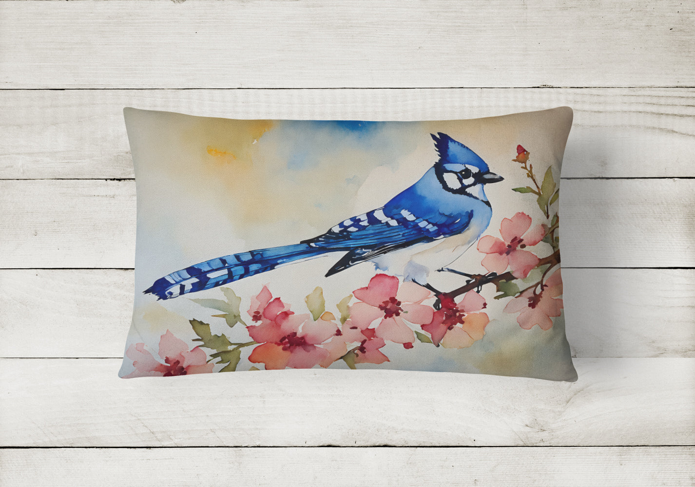 Blue Jay Throw Pillow