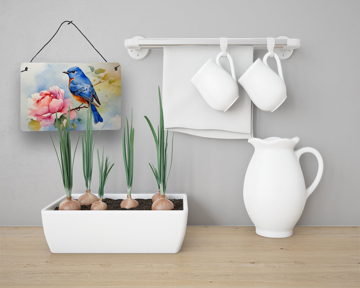 Bluebird Wall or Door Hanging Prints