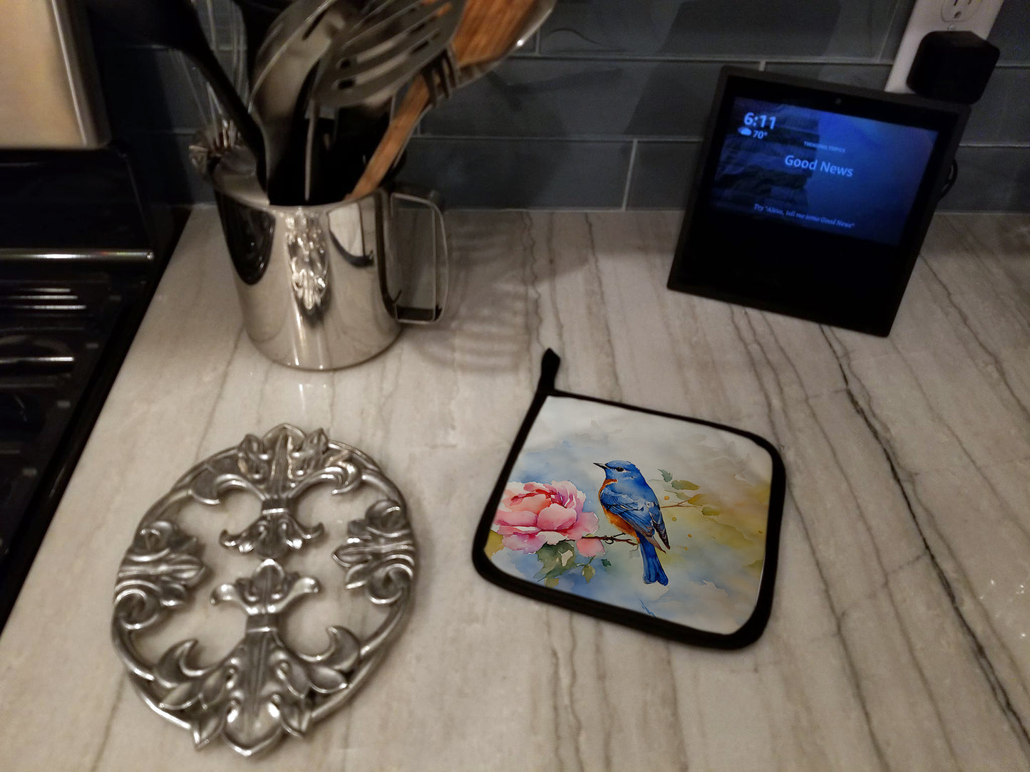 Bluebird Pair of Pot Holders