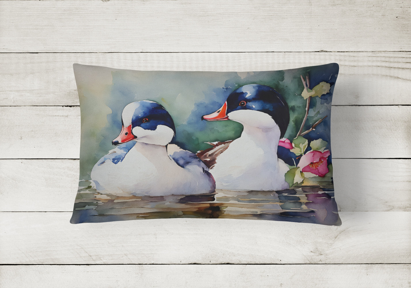 Bufflehead Throw Pillow