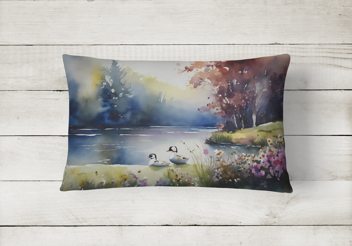 Bufflehead Throw Pillow