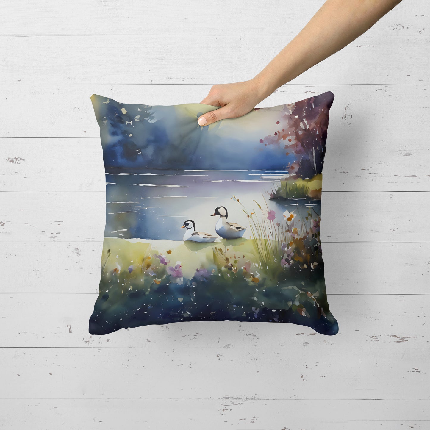 Bufflehead Throw Pillow