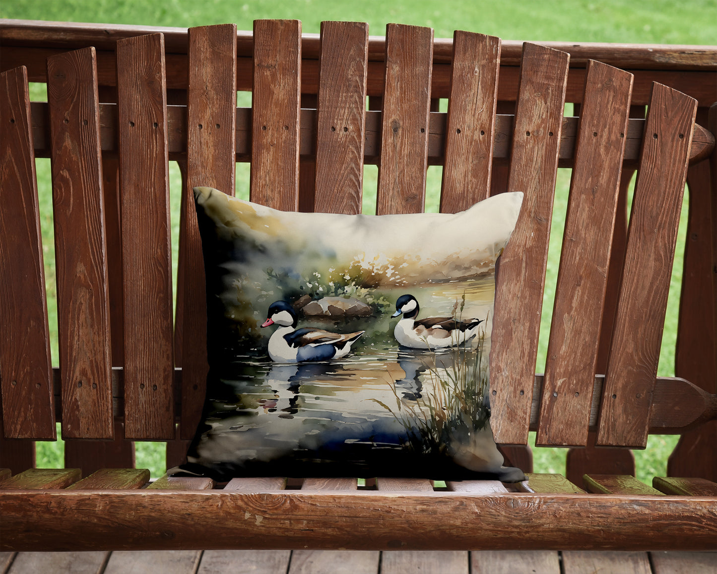 Bufflehead Throw Pillow