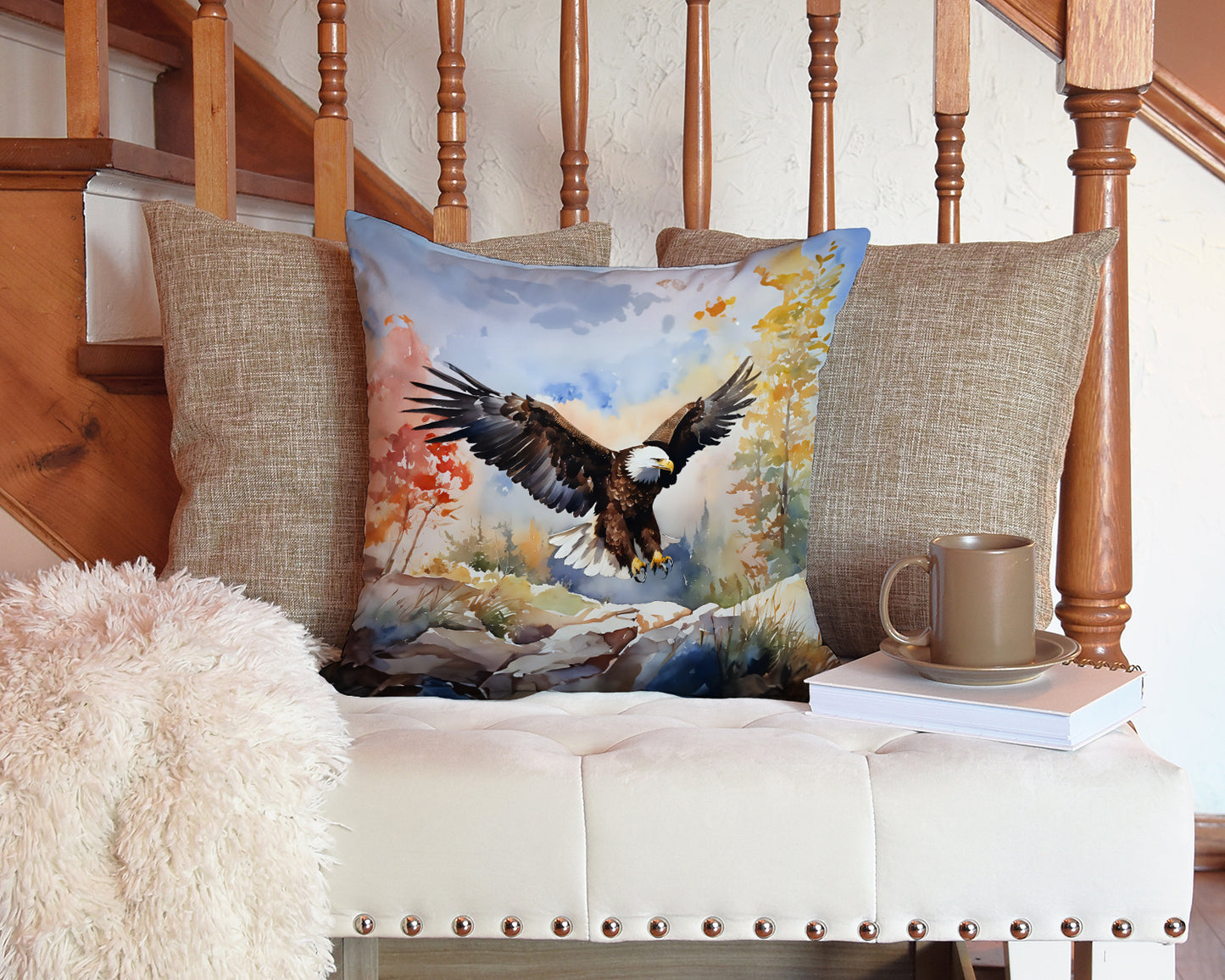 Eagle Throw Pillow