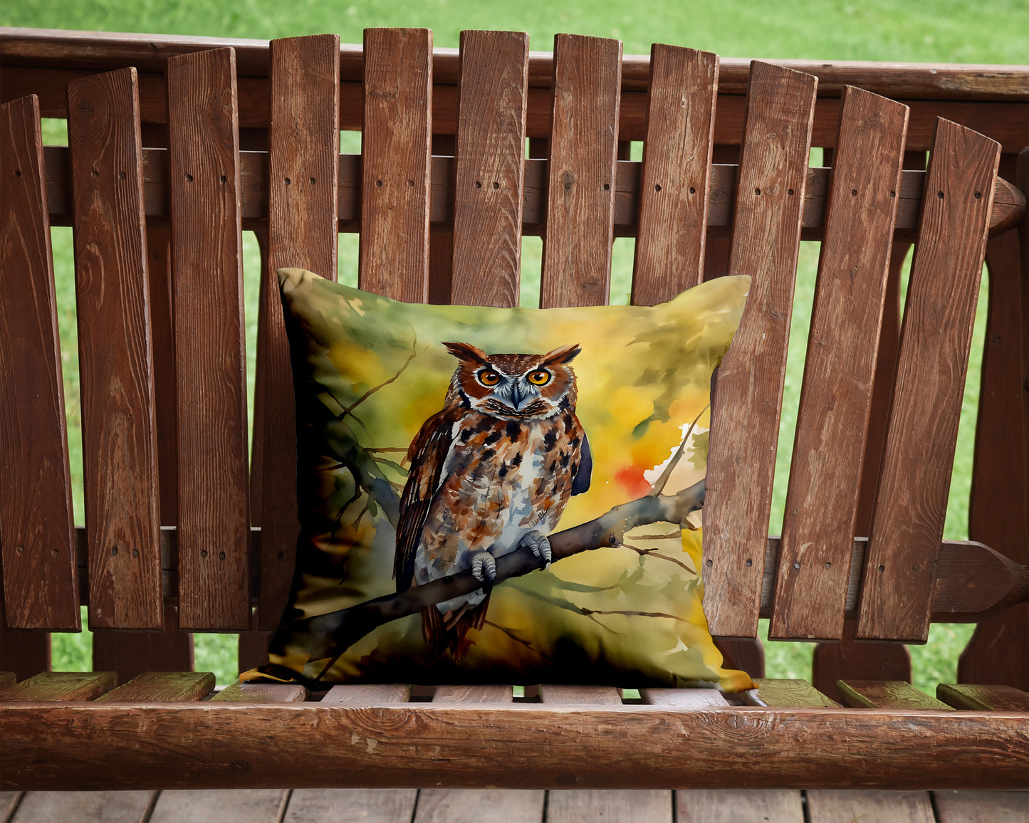 Eastern Screech Owl Throw Pillow
