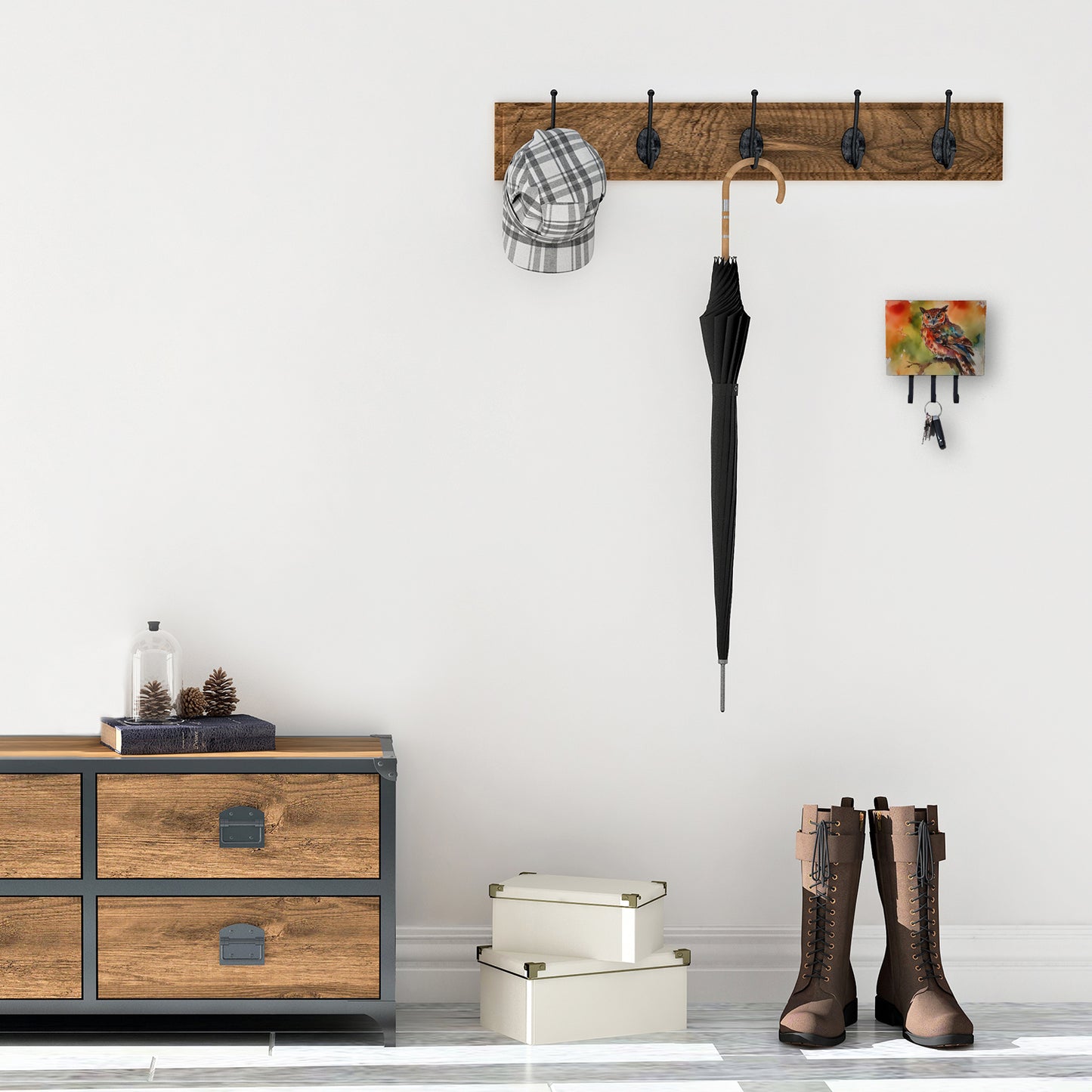 Elf Owl Leash or Key Holder