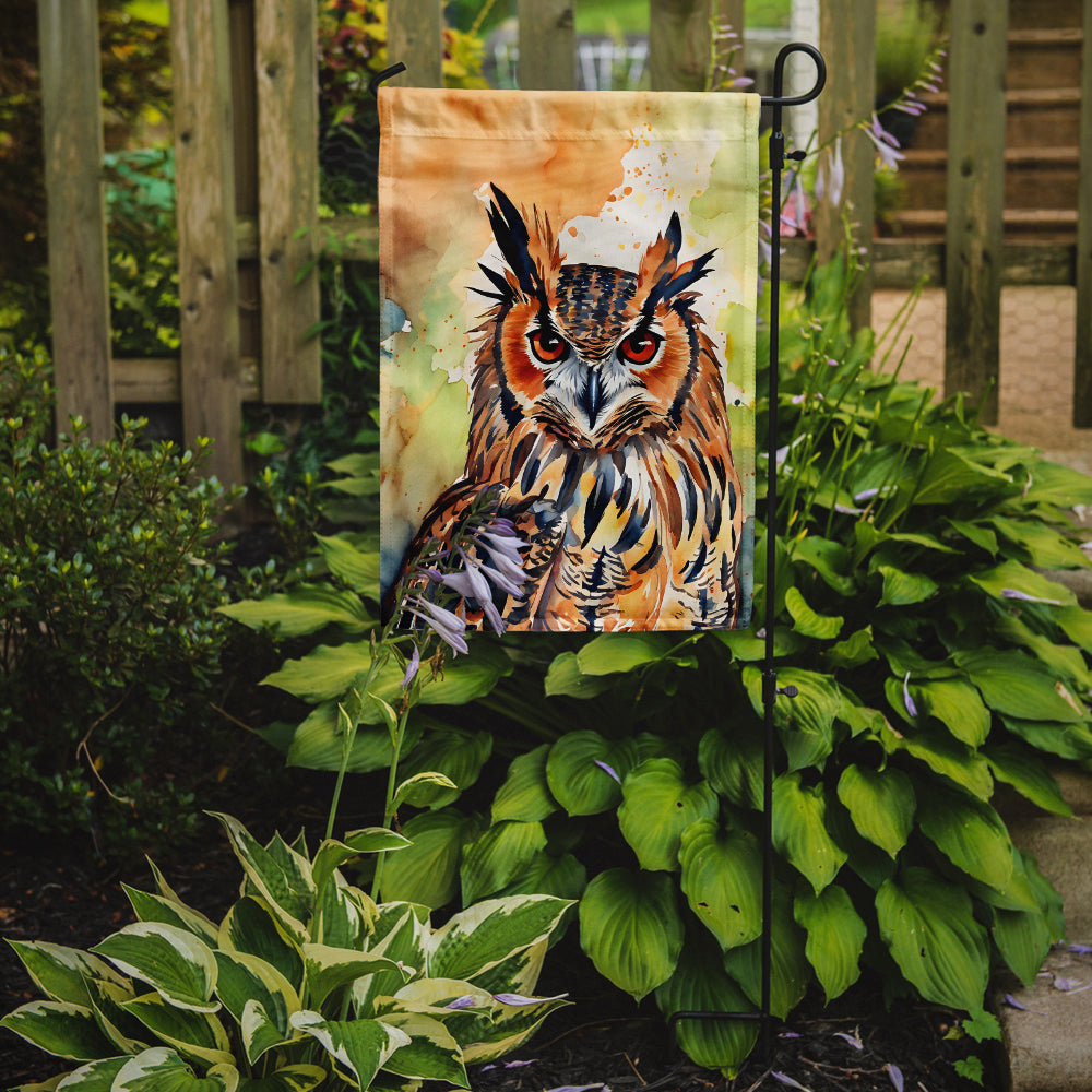 Eurasian Eagle Owl Garden Flag