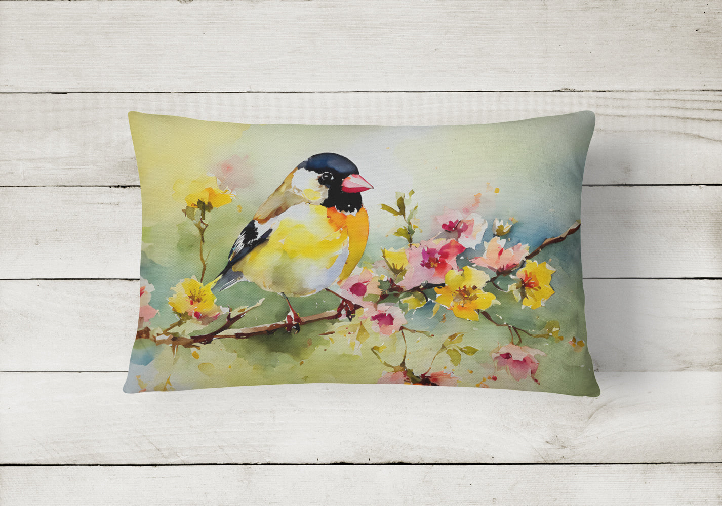 Goldfinch Throw Pillow