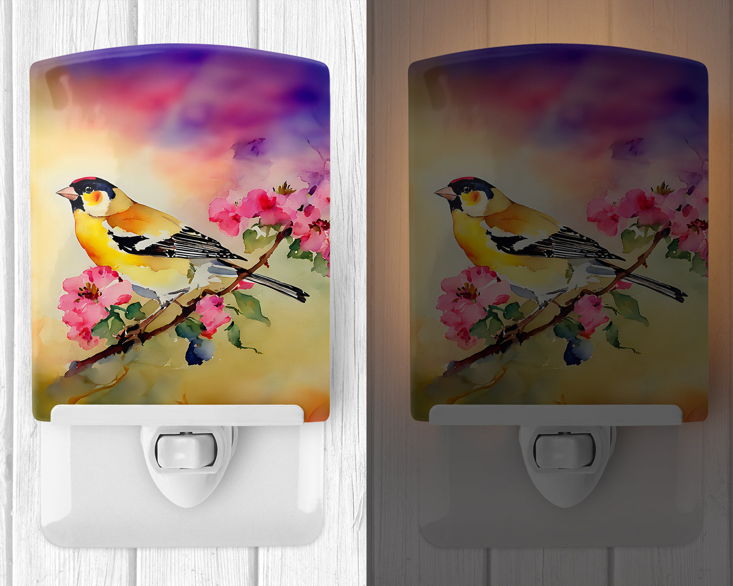 Goldfinch Ceramic Night Light