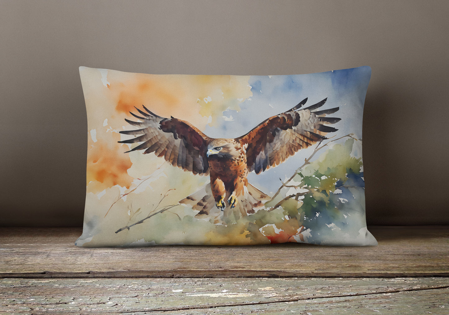 Hawk Throw Pillow