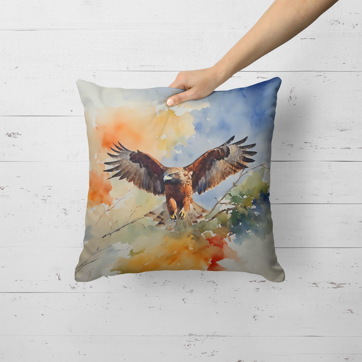 Hawk Throw Pillow