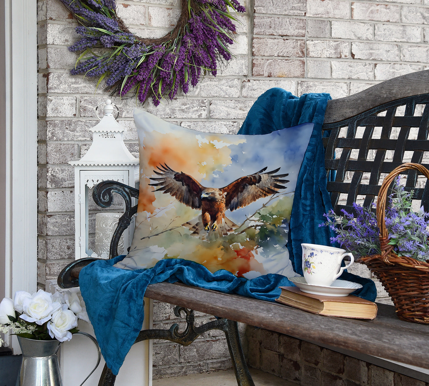 Hawk Throw Pillow