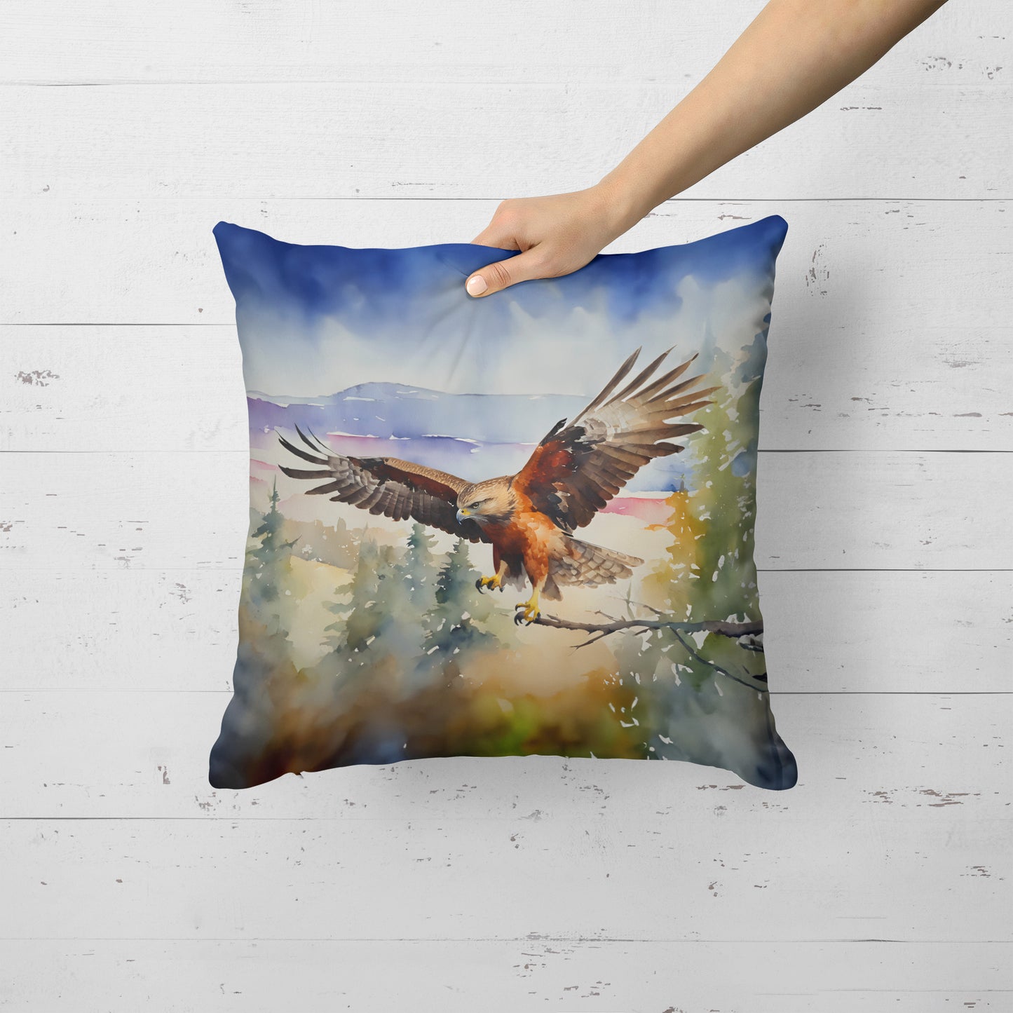 Hawk Throw Pillow