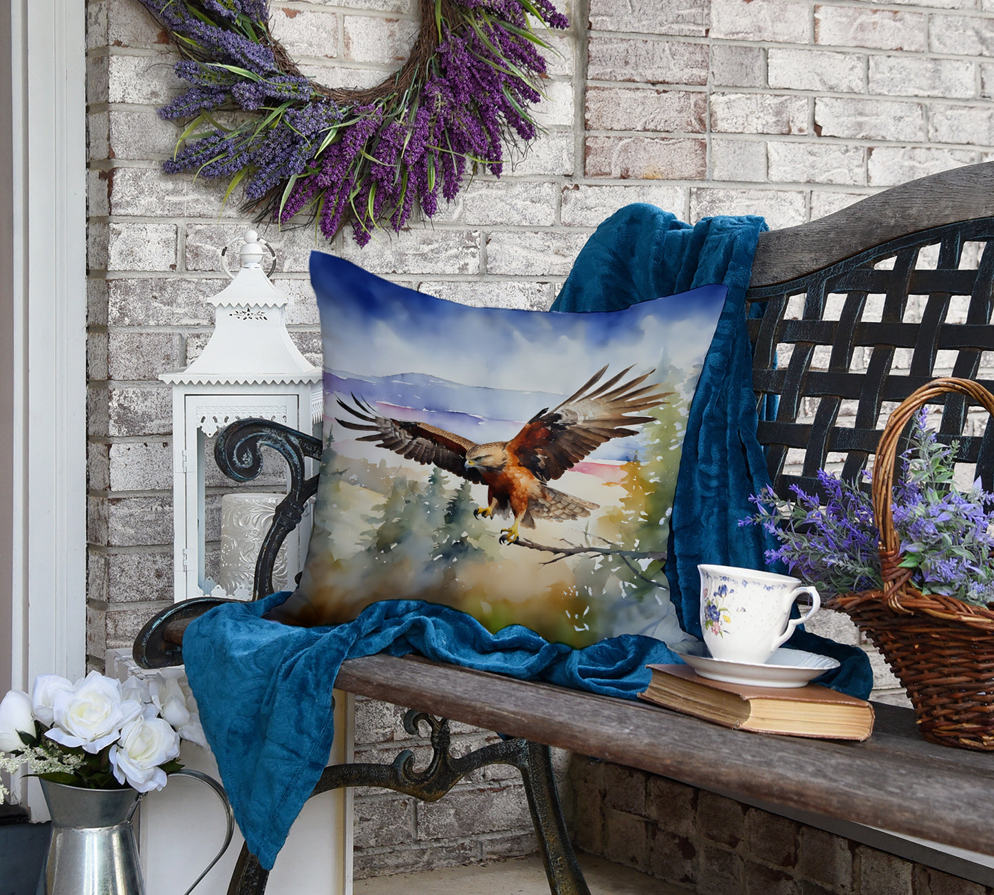 Hawk Throw Pillow