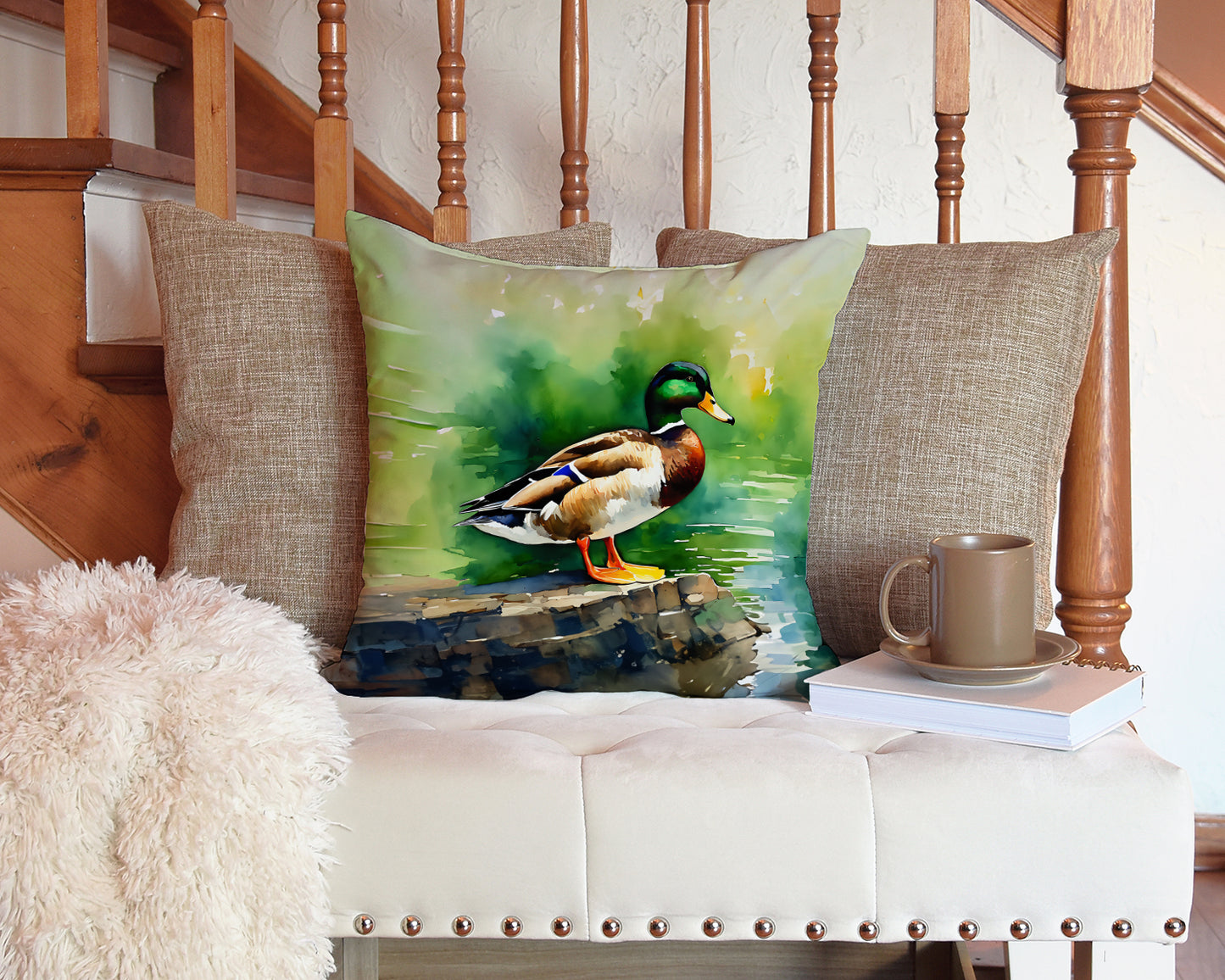 Mallard Throw Pillow