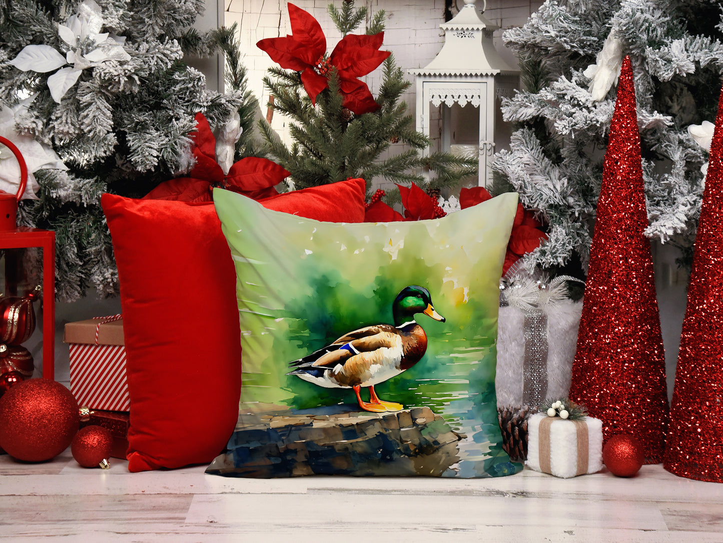 Mallard Throw Pillow