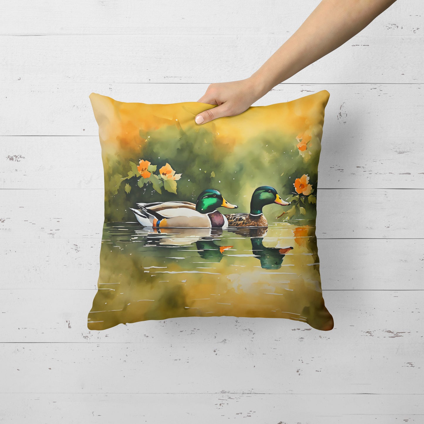 Mallard Throw Pillow