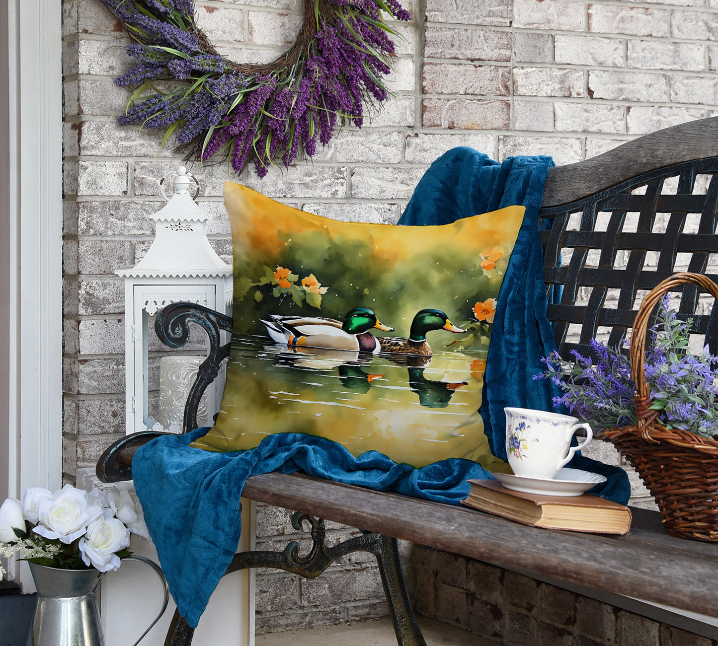 Mallard Throw Pillow