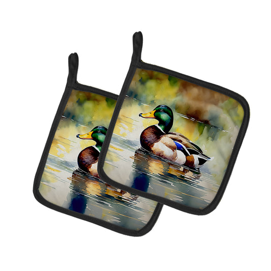 Buy this Mallard Pair of Pot Holders