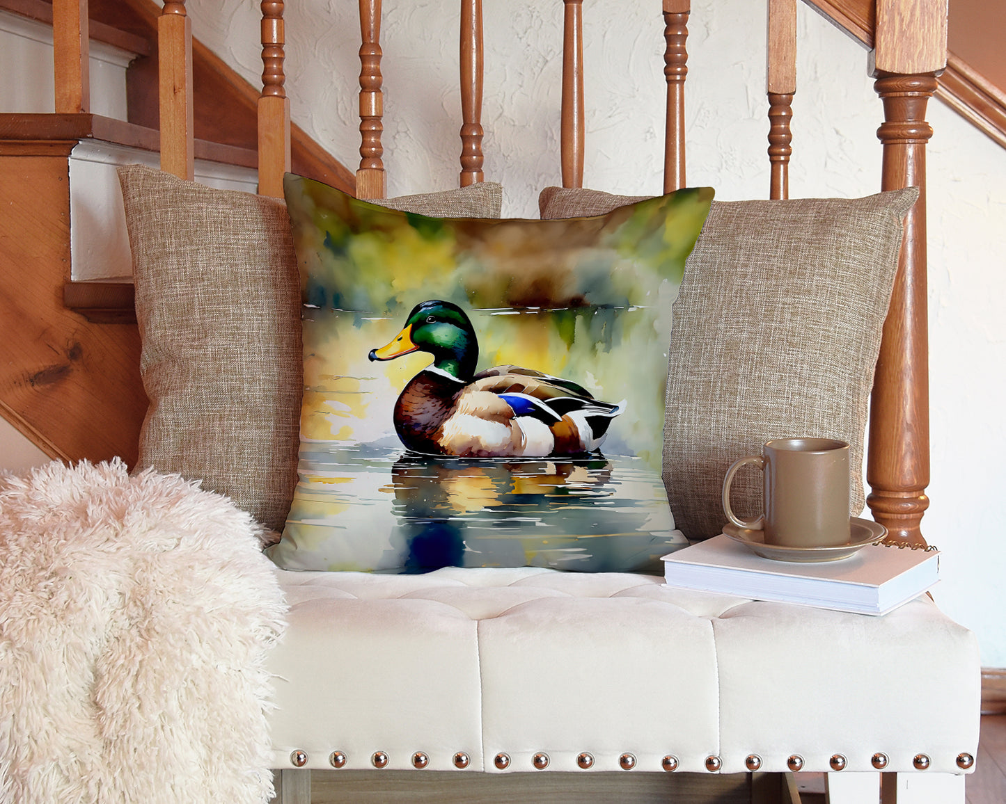 Mallard Throw Pillow