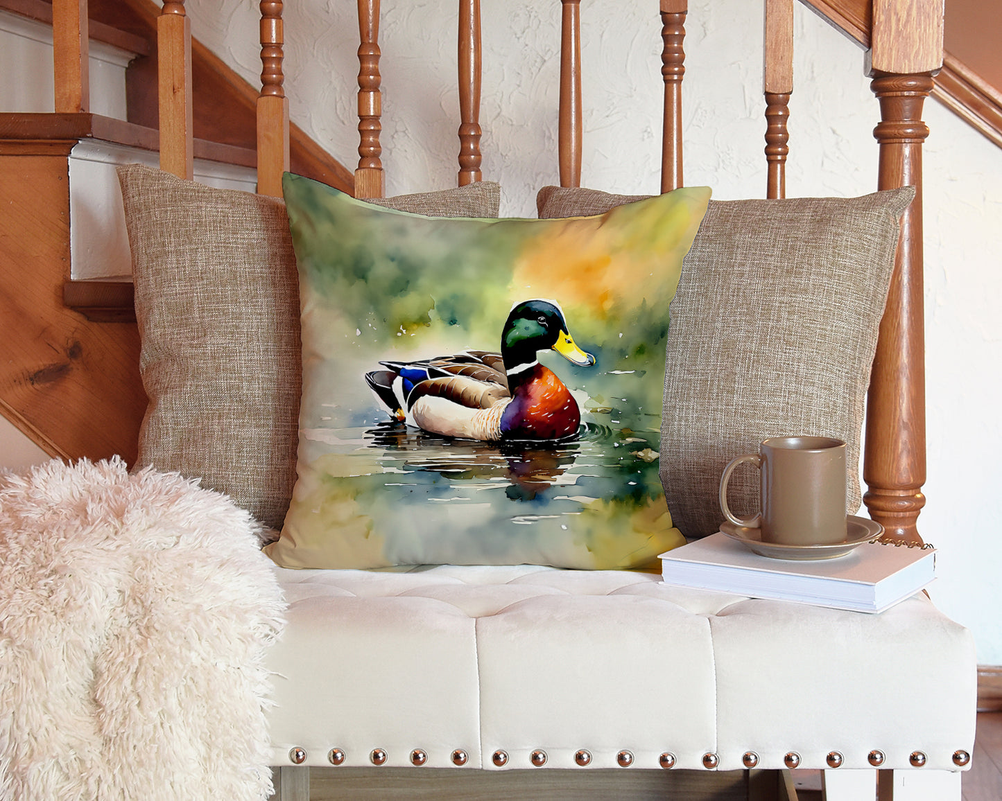 Mallard Throw Pillow