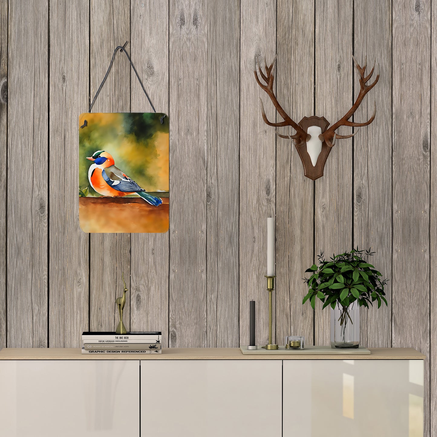 Mandarin Duck Wall or Door Hanging Prints