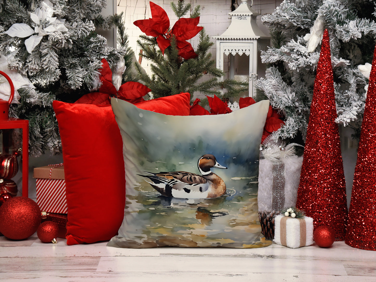 Northern Pintail Throw Pillow