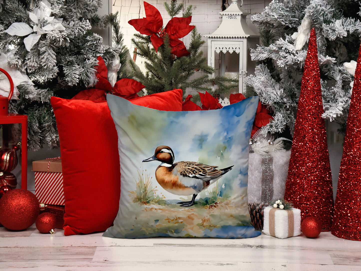 Northern Pintail Throw Pillow