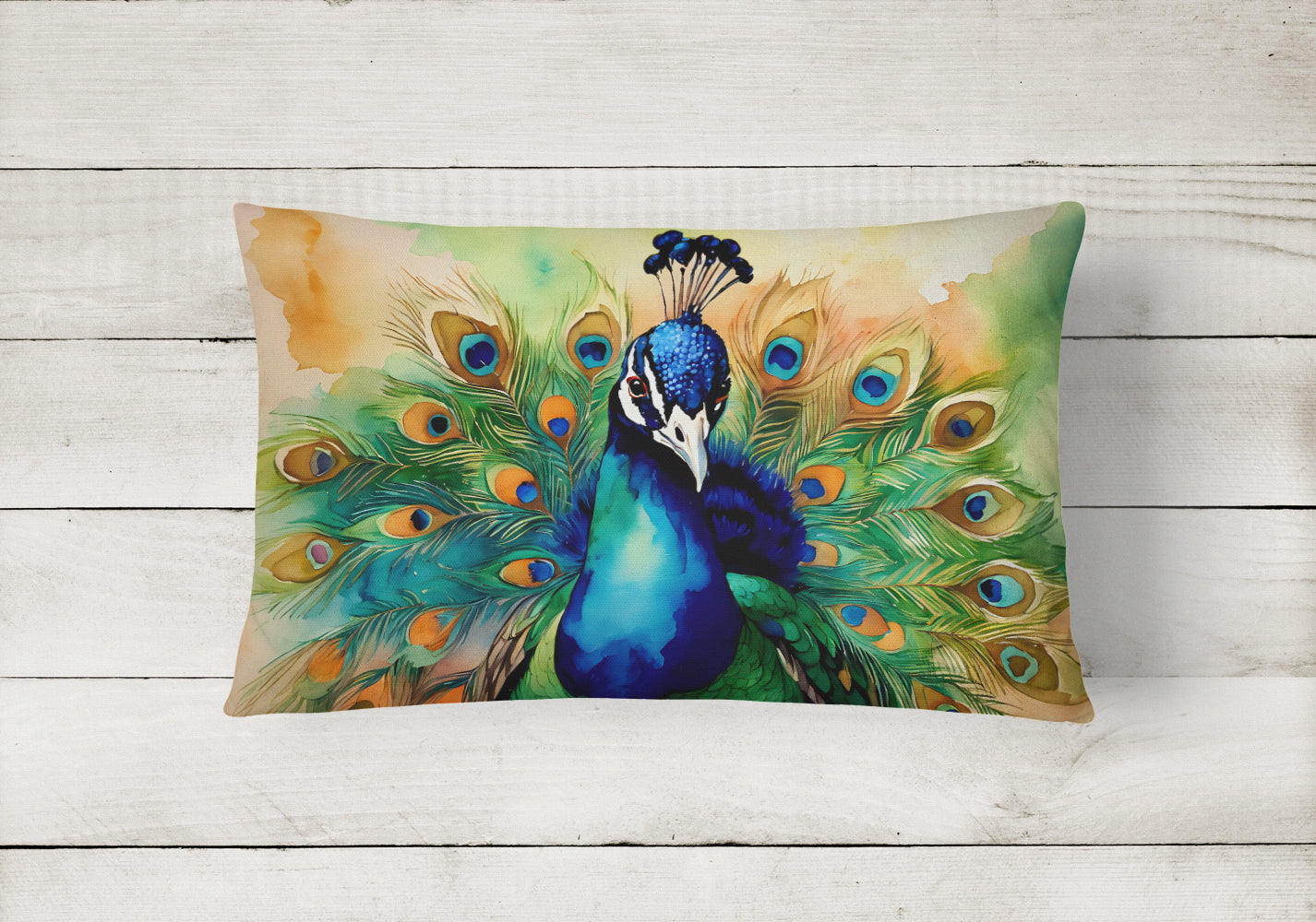 Peacock Throw Pillow