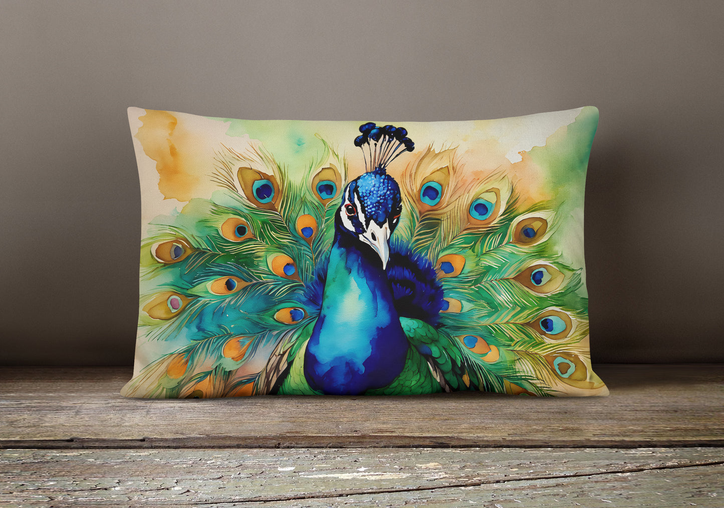 Peacock Throw Pillow