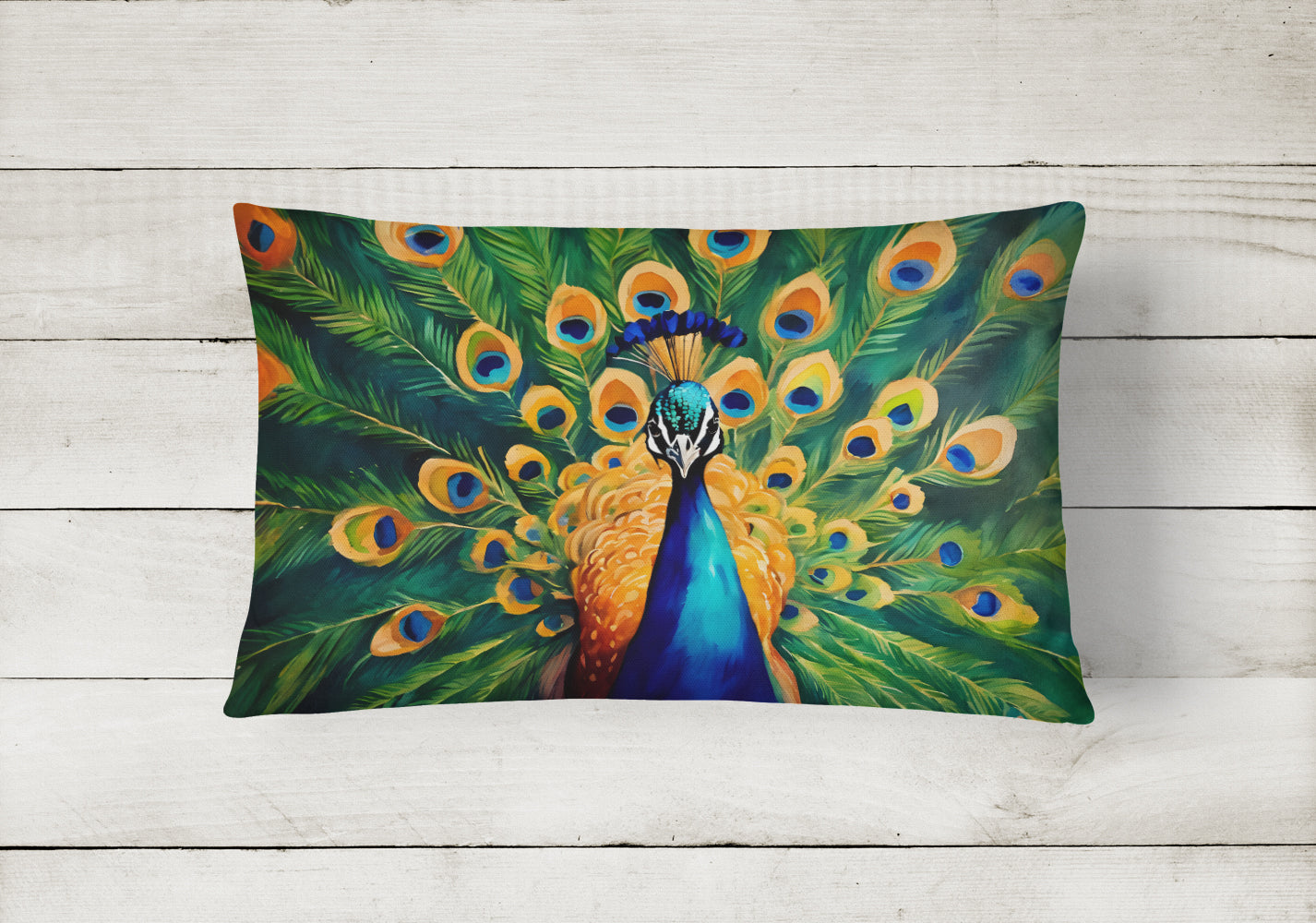 Peacock Throw Pillow