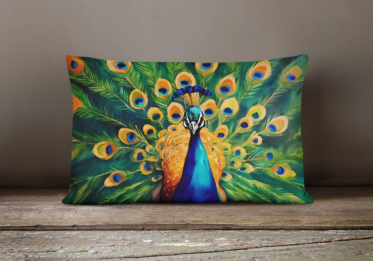 Peacock Throw Pillow