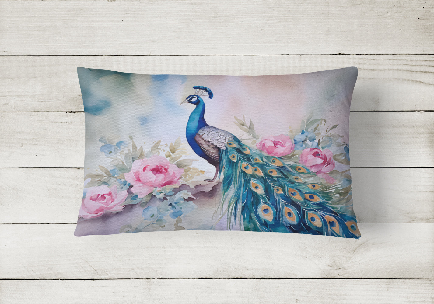 Peacock Throw Pillow