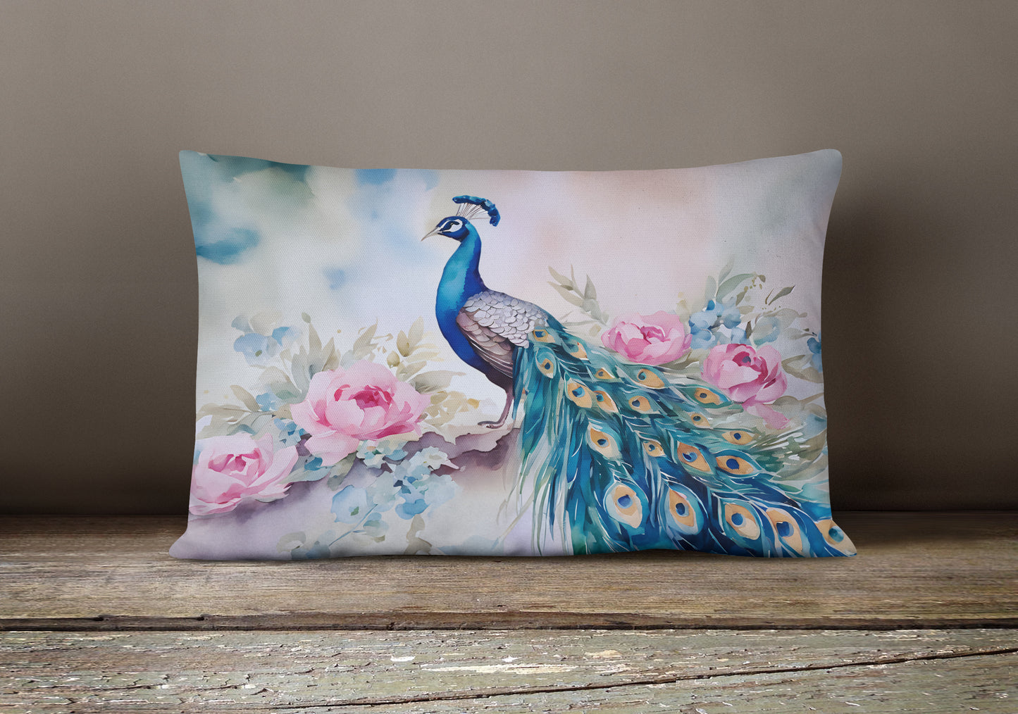 Peacock Throw Pillow