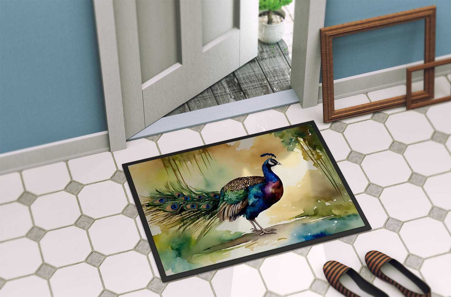 Peacock Doormat